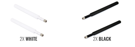 2x Antena LTE czarna do Huawei B593 E5186 B525 – zestaw do poprawy zasięgu i jakości sygnału