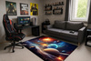 Dywan gamingowy 3D Kosmos 140x200 cm - nowoczesny wzór 3D do pokoju gracza