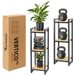 Kwietnik stojący metalowy stojak na kwiaty rośliny loft Vertico 105 cm