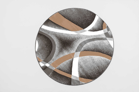 Round carpet NOVO Strado modern torte pattern for living room Melodia 90x90 cm
