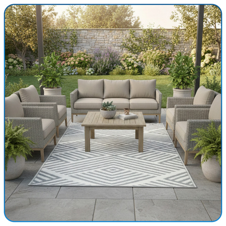 Dywan zewnętrzny Faro 160x220 cm tarasowy wodoodporny na taras balkon do ogrodu