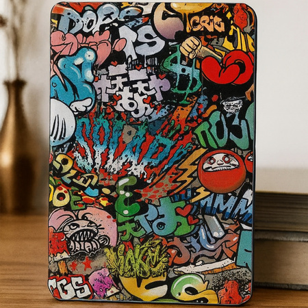 Etui Graficzne z klapką podstawką do Lenovo Tab K11 Plus 11.45" TB352FU (Graffiti)
