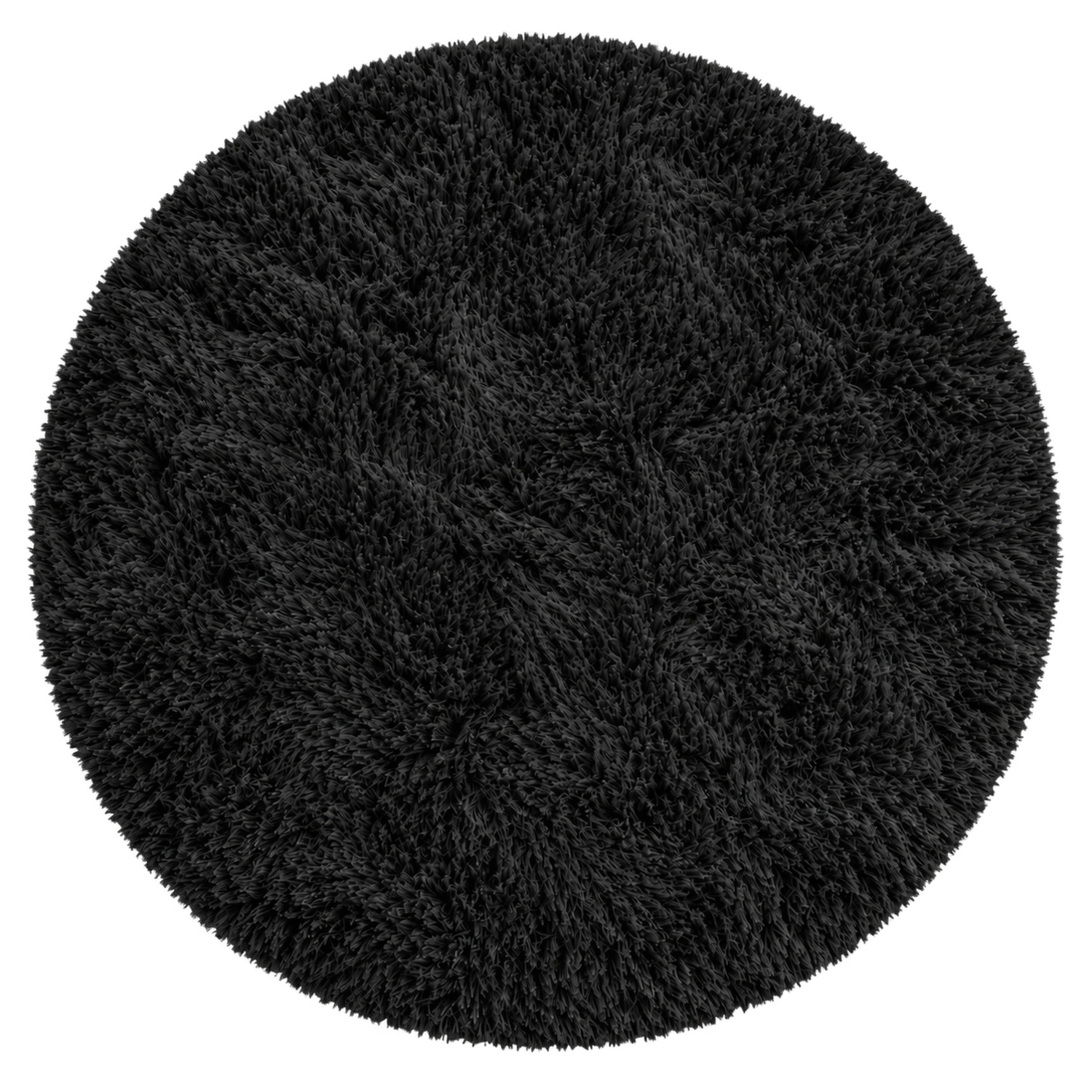 Dywan okrągły Shaggy BlackSky 90 cm — widok całego dywanu