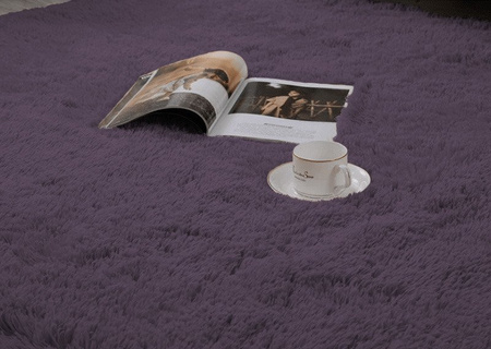 Dywan pokojowy Shaggy Strado 160x230 Grey-Purple (Szary-fiolet)