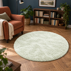 Shaggy Strado 150x150 WhiteLime (White Lime) round carpet