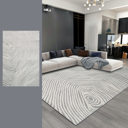 Dywan 120x170 do salonu pętelkowy duży japandi nowoczesny ciężki gruby POLO - Cloud (Szary)