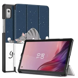 Etui Smart graficzne do Lenovo Tab M9 2023 TB310 (Night Cat)