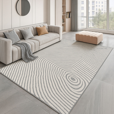 Dywan 120x170 do salonu pętelkowy duży japandi nowoczesny ciężki gruby POLO, szary