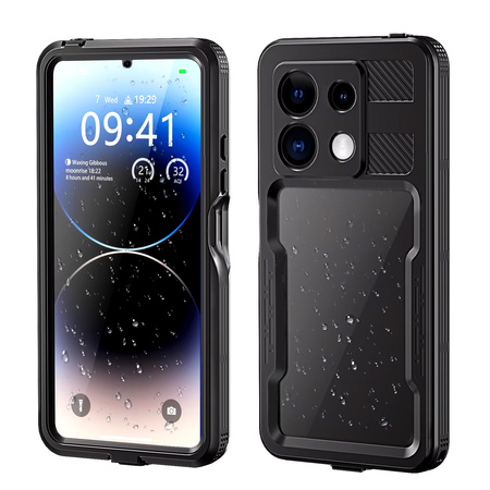 Etui wodoodporne IP68 360+ pasek do Note 13 Pro 5G (Czarne)