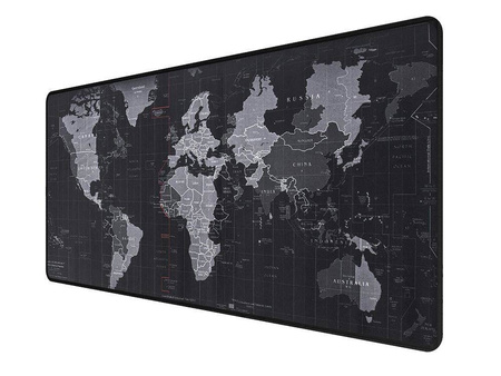 Duża podkładka pod mysz gamingowa mapa świata 90x40 cm