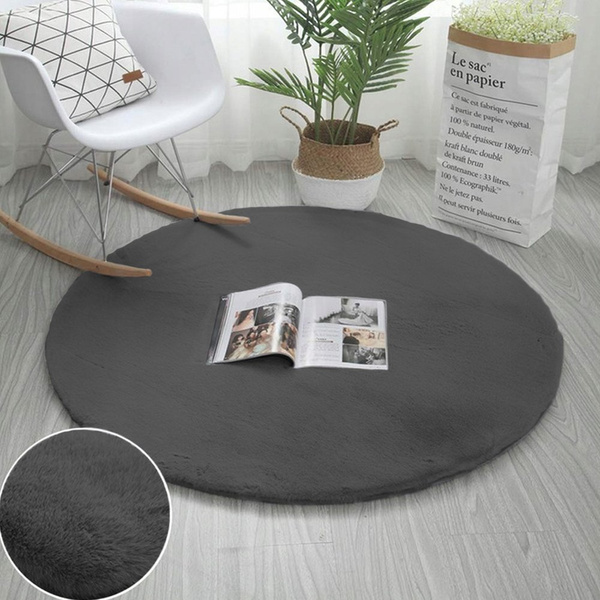 Rabbit Strado round rug 200x200 DeepGrey (Gray)