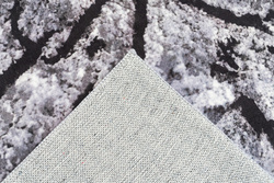 NOVO Strado modern tree trunk carpet for living room delicate gray velvet pattern Gray Trunk 160x200 cm