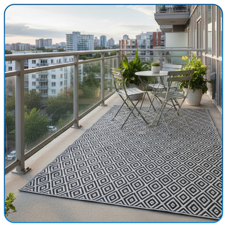 Dywan zewnętrzny 160x220 cm tarasowy wodoodporny na taras balkon do ogrodu