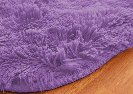 Dywan Shaggy antypoślizgowy nowoczesny salon miękki puszysty 120x170, fioletowy