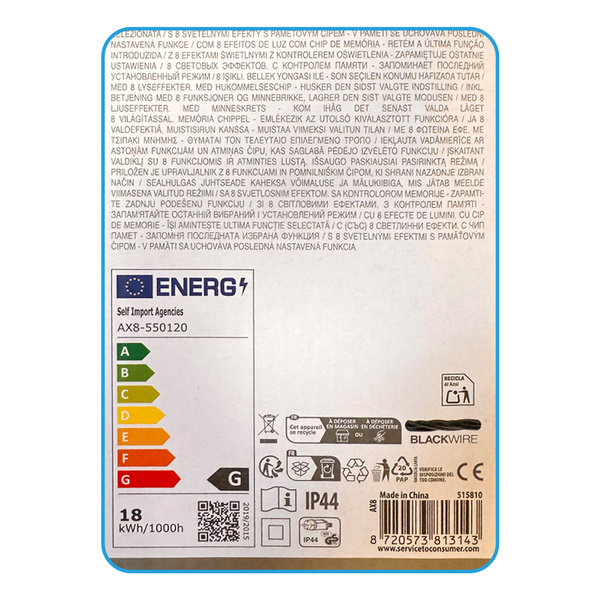 Lampki choinkowe 576 LED białe ciepłe wewnętrzne zewnętrzne 7m Timer IP44, biały