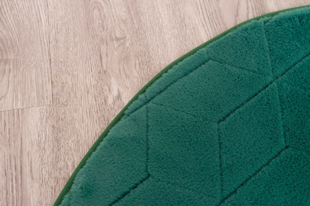 Dywan okrągły Rabbit 3D pluszowy miękki jedwabisty futro królika 200, zielony