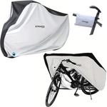 Duży Pokrowiec Na Rower Wodoodporny Motor Skuter 110x200x70cm XXL Ściągacz, biały