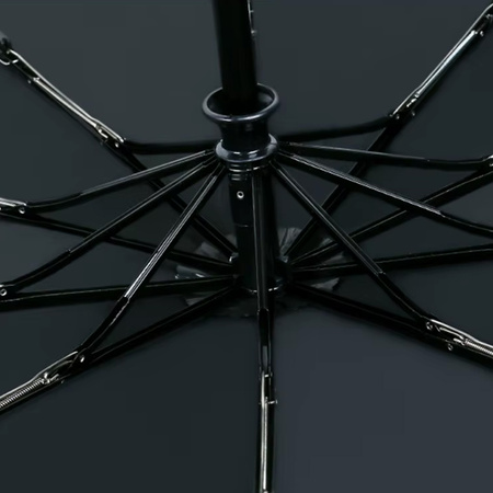 PARASOLKA automatyczna składana z uchwytem pokrowiec lekka męska damska, srebrna