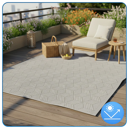 Dywan zewnętrzny 140x200 cm tarasowy wodoodporny na taras balkon do ogrodu
