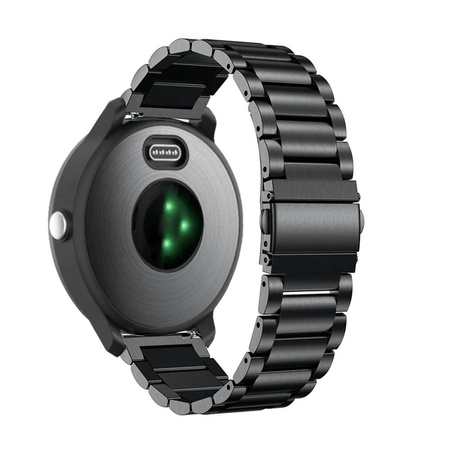 Pasek stalowy do Garmin Vivoactive 3 (Czarny)