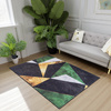 Dywan NOVO Strado nowoczesny do salonu marmurowy wzór velvet Zielony Marmur 160x200 cm