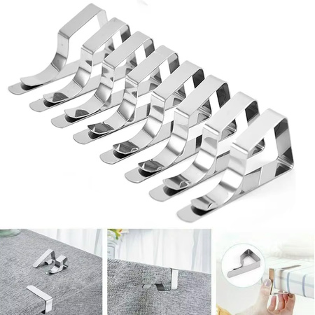 Strado Steel Tablecloth Clips ST8 - Silver