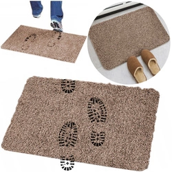Magiczna wycieraczka mata do butów antypoślizgowy dywanik 45x70 XXL, brązowa