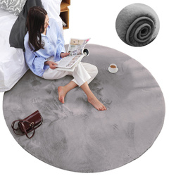 Rabbit Strado 100x100 Silver (Light Gray) Round Carpet
