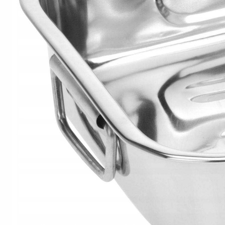 Rectangular steel roasting pan 3 pcs.