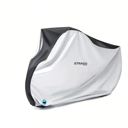 Duży Pokrowiec Na Rower Wodoodporny Motor Skuter 110x200x70cm XXL Ściągacz, biały