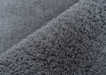 Dywan Okrągły Alpaca antypoślizgowy miękki nowoczesny salon 300x300, szary