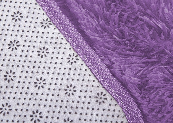 Shaggy Strado room carpet 200x200 PurpleFlower (Light purple)