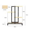 Kwietnik 75 cm stojący metalowy stojak na kwiaty 4 poziomy półki mocny Oaza