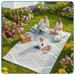 Dywan zewnętrzny Faro 160x220 cm - wodoodporny na taras, balkon i do ogrodu