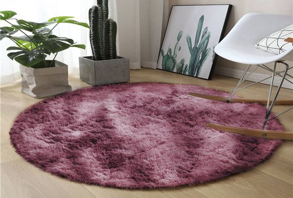 Shaggy Ombre Strado Round Carpet 150x150 OmbreRed (Red)