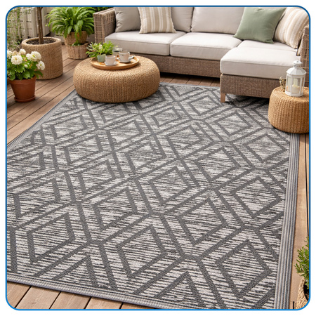 Dywan zewnętrzny 160x230 cm tarasowy wodoodporny na taras balkon do ogrodu