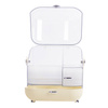 Strado multi-level casket organizer for cosmetics and jewelry capacious lockable acrylic trunk