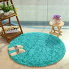 Shaggy Strado 80x80 round carpet TurquoiseSea (Turquoise)