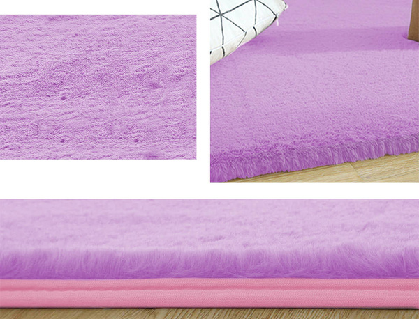 Dywan Rabbit 140x200 cm, fioletowy Lavender - miękki do salonu i sypialni