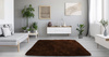 Shaggy Strado 160x230 DarkCoffee room rug (Dark brown)