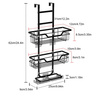 Strado Bathroom shelf hanging on glass