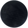 STRADO round Rabbit 3D plush soft like rabbit anti-slip carpet 200 Black