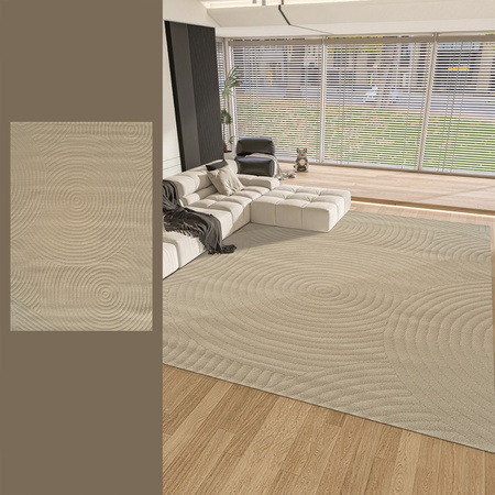 Dywan 140x200 do salonu pętelkowy duży japandi nowoczesny ciężki gruby POLO, beżowy