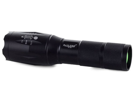 Latarka taktyczna Bailong z diodą LED cree zoom XM-L T6 model 1831