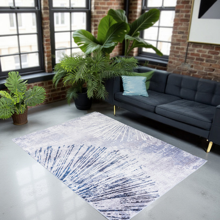 NOVO Strado carpet modern for living room delicate gray pattern velvet Gray Shine 120x170 cm