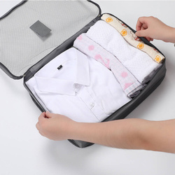 Travel clothes storage set laundry nets 6pcs. (Gray)