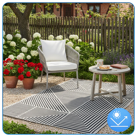 Dywan zewnętrzny 160x220 cm tarasowy wodoodporny na taras balkon do ogrodu