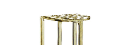 Metalowy duży kwietnik stojący na kwiaty rośliny 6 donic stojak 97cm XL, złoty