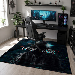 Dywan gamingowy 120x170 dla gracza mata pod fotel antypoślizgowy GameOver