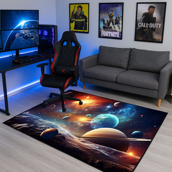 3D gaming carpet Strado Cosmos 140x200 cm planets stars galaxies
